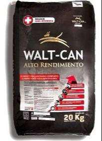 Walt-can super premium alto rendimiento x 20 kg Alimento