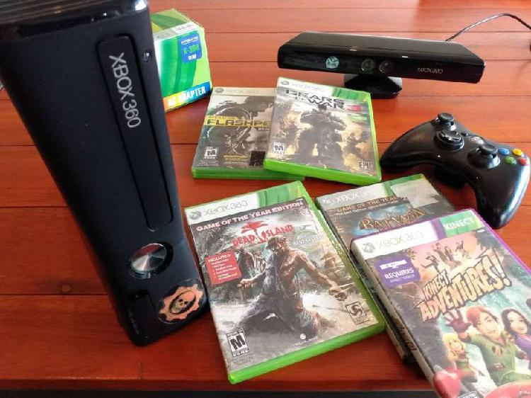 XBOX 360 KINETIC 4GB Y JUEGOS