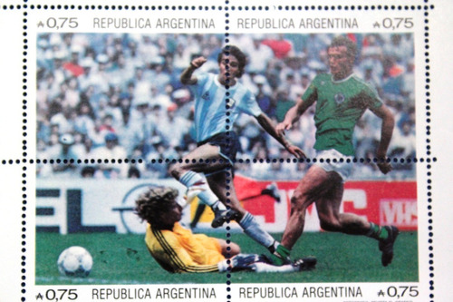 Argentina 2 Bloques Campeon Copa Mundial Futbol Mexico 