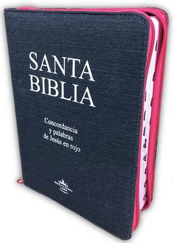 Biblia Grande Jean Rosada Cierre E Indice Reina Valera 