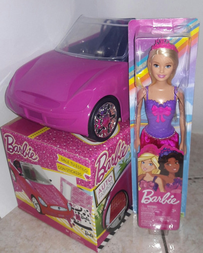 Combo Auto Barbie+ Barbie Original Mattel.