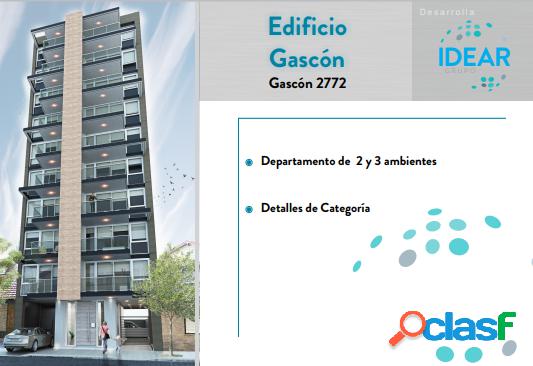 DEPTO 2 AMBIENTES A ESTRENAR EN GASCON Y SAN LUIS