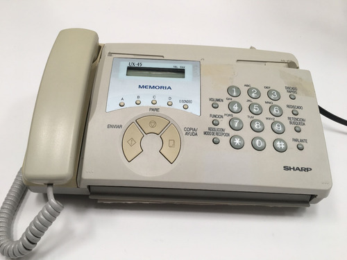 Fax Sharp Ux-45 + 2 Rollos Papel Térmico 216mm