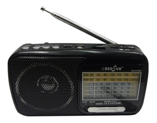 Radio Portatil Fm/am Recargable Linterna Bluetooth Usb Y+