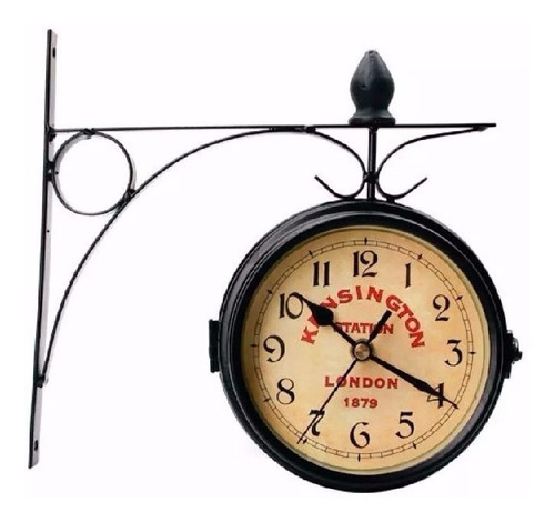 Reloj De Estacion Pared Colgante Antiguo London Kev 12c