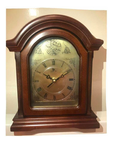 Reloj De Mesa De Madera Antiguo