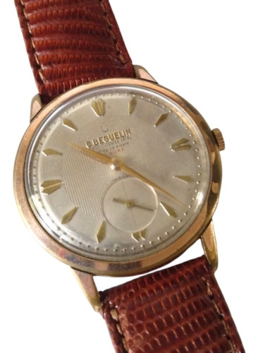 Reloj Suizo Antiguo George Beguelin Deluxe A Cuerda Años`50