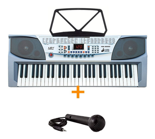 Teclado Organo Musical 54 Teclas Piano Lcd Led Rec Mk