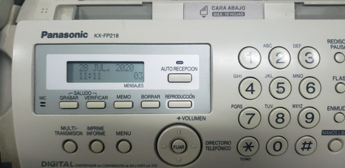 Telefono Fax Panasonic Kx-fp218