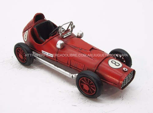 Auto Carrera F1 Fórmula Uno Vintage Retro Deco Miniatura