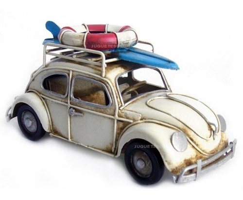 Auto Escarabajo Vw Volkswagen Surf Deco Miniatura Colección