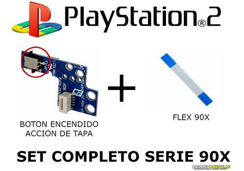 Boton Encendido Playstation 2 + Flex Encendido 90x