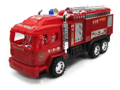 Camion De Bomberos A Friccion 25 Cm Fire Truck 1-1-9