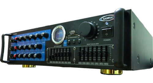 Consola Amplificador Usb Sd Mic 600w Potenciada