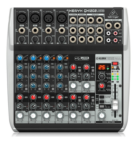 Consola Behringer Xenyx Qxusb 4 Ch Mono + 4 St + Usb Fx