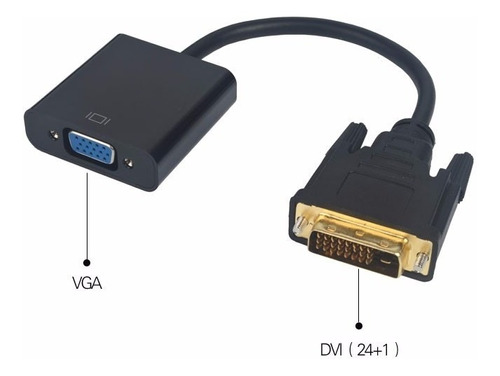 Conversor Adaptador Dvi-d 24+1 A Vga Pc Vídeo A Monitor