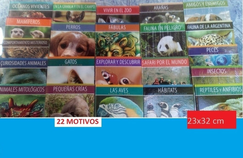 Enciclopedia Mundo Animal Pack X 22 Libros T. Dura X Cierre