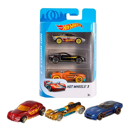 Hot Wheels Autos Surtidos Pack X3hotwheels Original Mattel