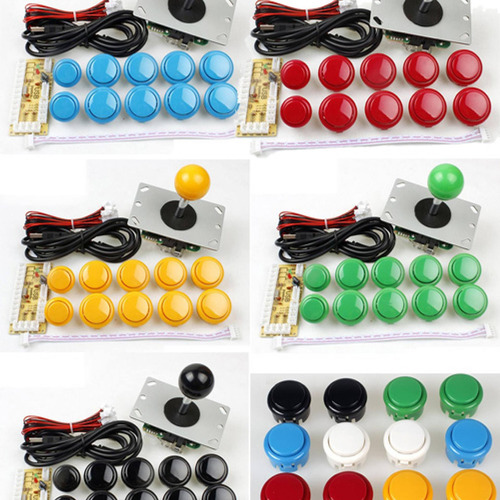 Kit Arcade Mame Bartop Retro Consola Palanca Botones Placa