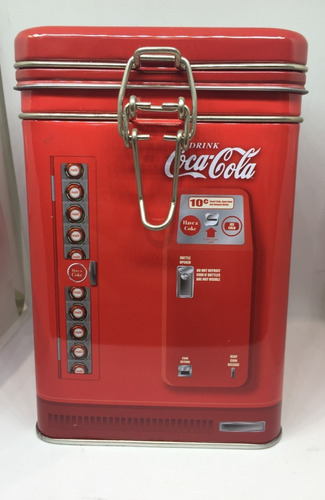 Lata Caja Retro Metálica Coca Cola Original Cierre
