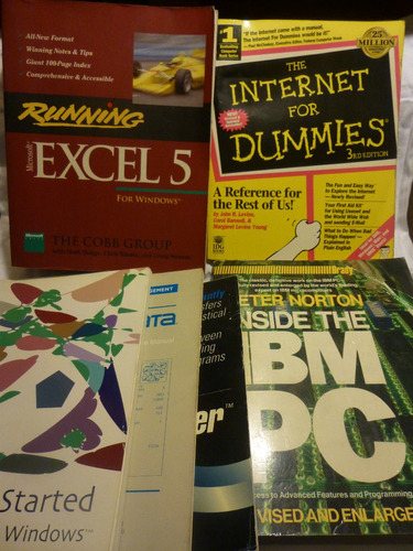 Lote X3 Libros+3cuadernillos Computacion,internet/ibm/excel
