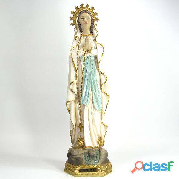 Virgen de Lourdes 42cm Poliresina Italiana