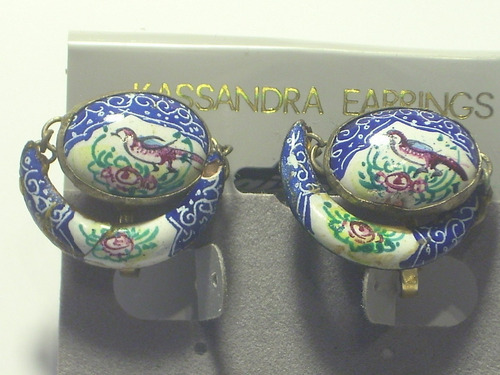 Antiguos Aros De Porcelana Japonesa Decada 