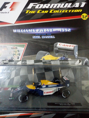 Fórmula Uno Williams Fw14b Nigel Mansell Nº12 Salvat