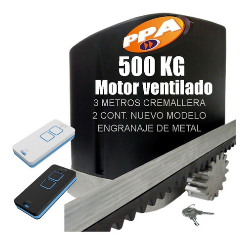 Kit Motor Mas Potente Porton Corredizo Programado Garantia