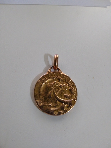 Medalla Doble Faz Oro Fix, Antigua Perfecto Estado