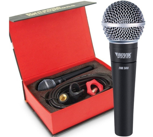 Microfono De Mano Novik Fnk 580 Unidireccional Dinamico