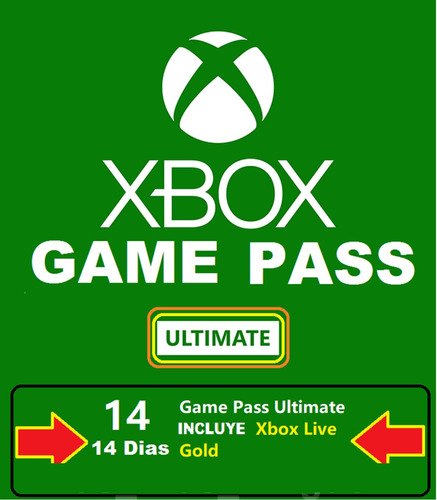 Membresía Xbox Live Gold 14 Días Envío Gratis Inmediato
