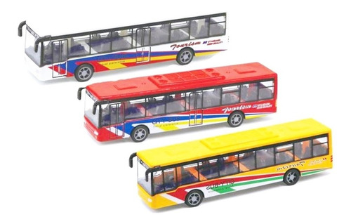 Omnibus Bus Colectivo Metal Coleccion Diecast Esc 1:72