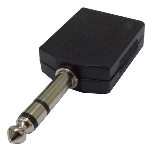 Adaptador Plug 6.5mm Stereo A 2 Jack 6.5mm Hembra Stereo