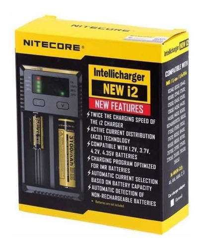 Cargador De Baterías Nitcore, 2 Baterias