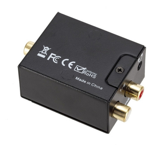 Conversor Audio Optico A Rca Analogico Y 3,5 + Cable Optico