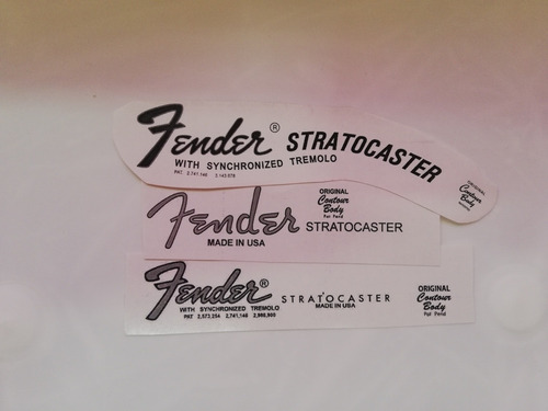 Decal Stratocaster Telecaster Tipo,fender Al Agua