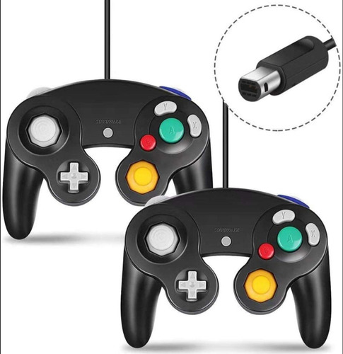 Joystick Compatible Nintendo Wii Gamecube Teknogame Negro