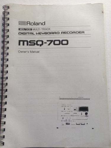 Manual Roland Msq 700 Sequencer Midi Dcb Ingles Copia