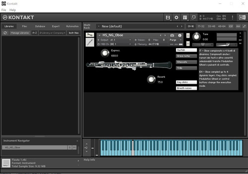 Oboe Kontakt Librería Kontakt Vst