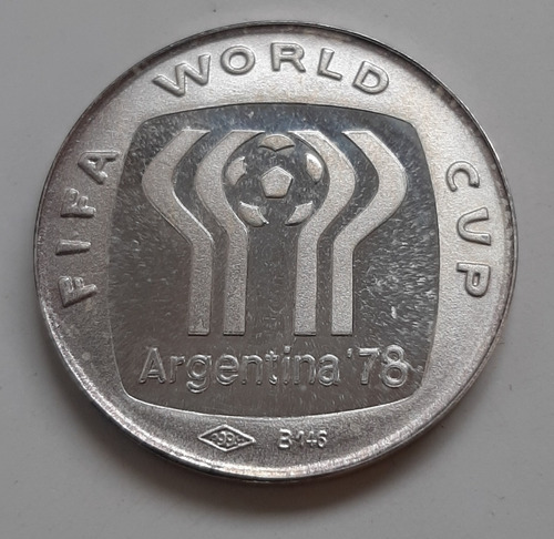 Argentina Moneda Medalla Mundial Futbol  Plata 999