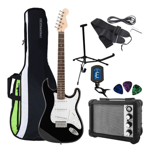 Combo Guitarra Electrica Rock + Ampli + Accesorios Completos