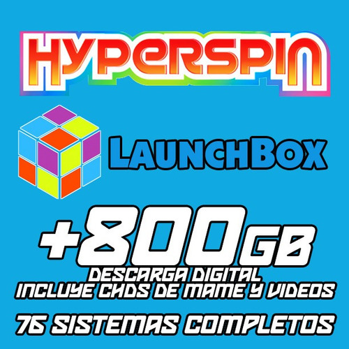 Hyperspin / Launchbox +800gb / Descarga Digital