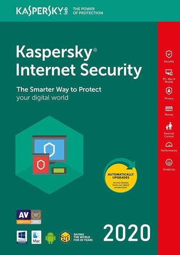Kaspersky Internet Security 1 Pc 2 Año Licencia Original
