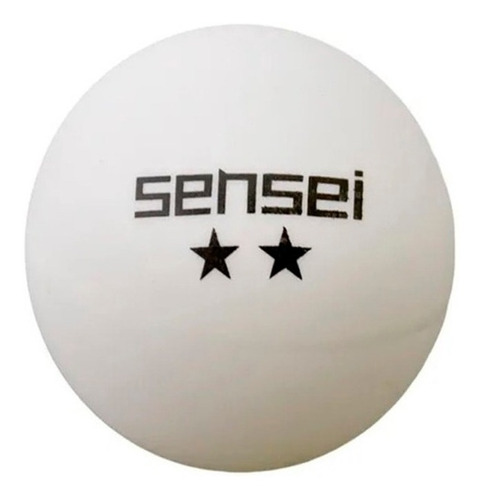 Pelotas Ping Pong Sensei 2 Stars X Unidad Blancas 40mm Lisas