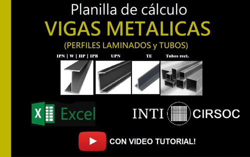 Planilla Cálculo | Vigas Metálicas (perf. Laminados Y