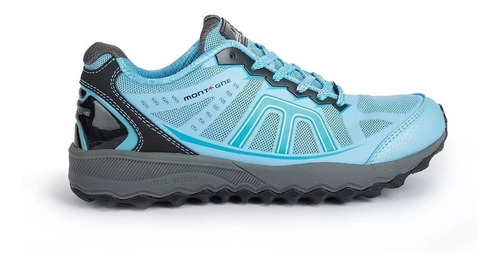 Zapatillas Montagne Trail Extreme Mujer Running Celeste