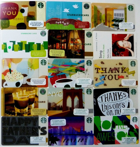 15 Tarjetas Coleccionables Starbucks De Estados Unidos (d2)