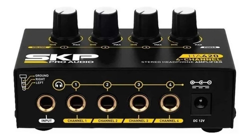 Amplificador Auricular Skp Ha  Entrada 4salidas Premium
