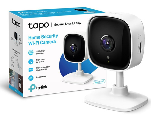 Camara Ip Wi Fi Tp Link Tapo C100 Hd p + Vision Nocturna